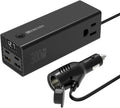 HITRENDS 300W Car Power Inverter Dual DC 12V to 110V AC Car Power inverters with PD 36W USB-C & 24W USB-A, Car Plug Converter with Switch and Current LCD Screen