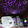 FIREWORK Starlight Headliner Kit, Fiber Optic Lights 10W RGBW Twinkle+Music Effect+APP+Remote, Mixed Diameter Fibers 420pcs of 9.8ft/3m (0.03+0.04+0.06in) for Star Lights for Car/EV & Home Ceiling