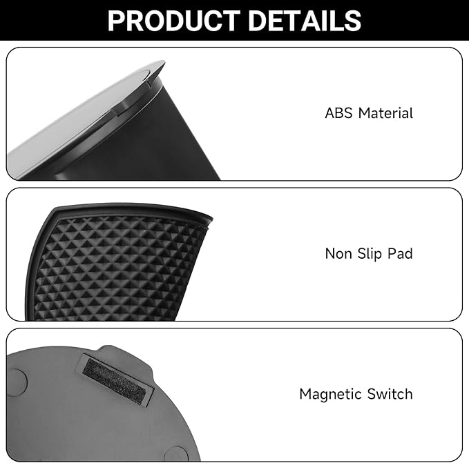 YOJOJOCO Center Console Coin Box Organizer Compatible with Honda 2023-2025 2026 Pilot & 2024-2026 Ridgeline & 2024-2026 Passport Accessories Armrest Insert Cup Holder Storage Box