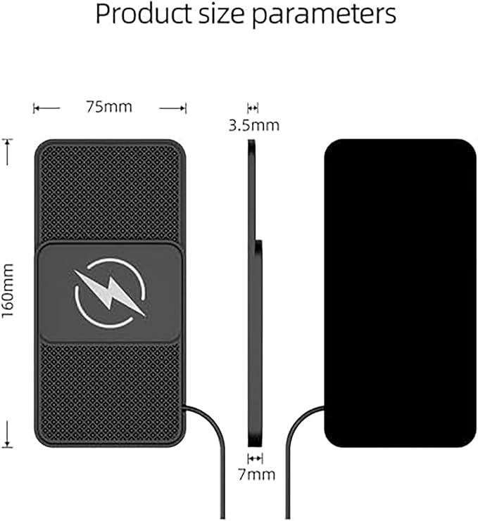 Wireless Car Charger Pad for Toyota RAV4 Hybrid (2018-2024) 5. Generation,20W Fast Wireless Phone Charger Cell Phone Cordless Charging mat,Non-Slip Phone Charging,30cm Cable USB