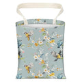 Cute Car Trash Can, Hanging Canvas Car Back Seat Organizer and Storage Bag, Funny Car Trash Bag For Travelling, Outdoor Cute Blue Bird Flower