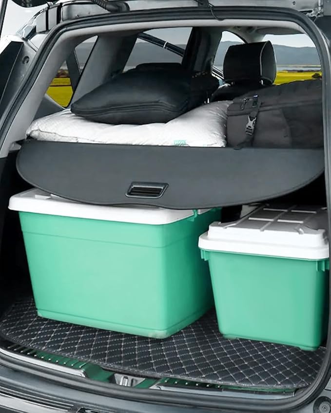 SCITOO Cargo Cover 2020-2024 for Kia Telluride 3.8L Upgraded Retractable Rear Trunk Cover with Aluminum PVC&Plastic