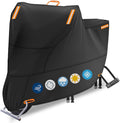 Motorcycle Covers Waterproof Outdoor Storage, Heavy Duty Motorbike Scooter Cover All Weather Protection with 4 Reflective Strips, 2 Lock-Holes, 2 Windproof Buckles (3XL: 95 x 37 x 49 inch)