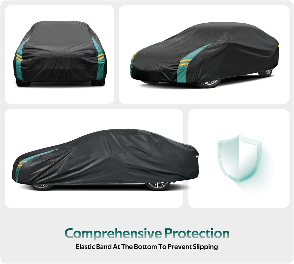 Coupe Car Cover Custom Fit for Chevrolet Corvette C4 C5 C6 C7 C8 Coupe(1963-2025), Waterproof All Weather for Automobiles, Outdoor Full Cover with Windproof Clip Straps.