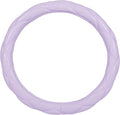 Purple Stitched Leather Steering Wheel Cover for Women, Standard 15 Inch Size Fits Most Vehicles, Cute Faux Car Steering Cover with Diamond Double-Stitch Detail, Car Accessories for Women