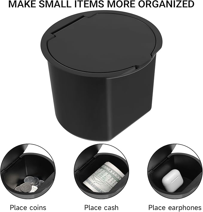 YOJOJOCO Center Console Coin Box Organizer Compatible with Honda 2023-2025 2026 Pilot & 2024-2026 Ridgeline & 2024-2026 Passport Accessories Armrest Insert Cup Holder Storage Box