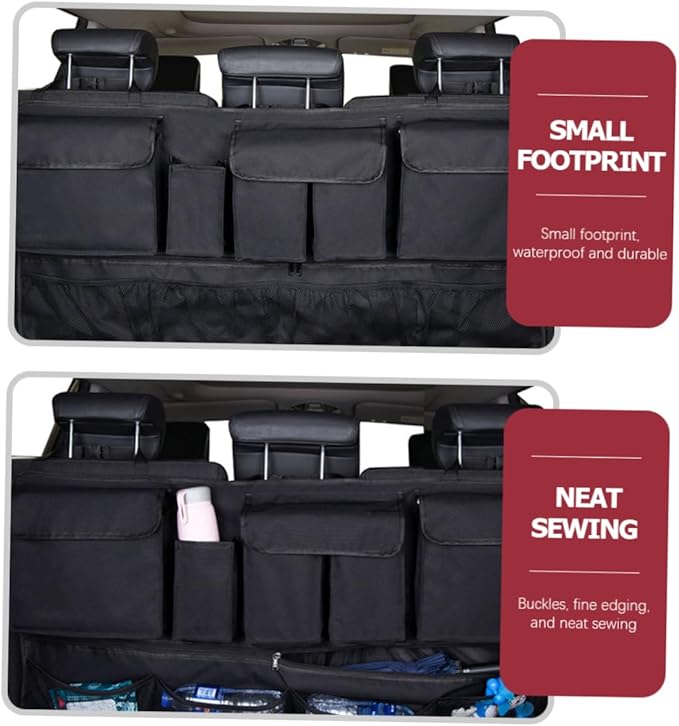 Luxshiny Car Organizers Storage Backseat Organizer Bag Suv Oxford for Clean Car