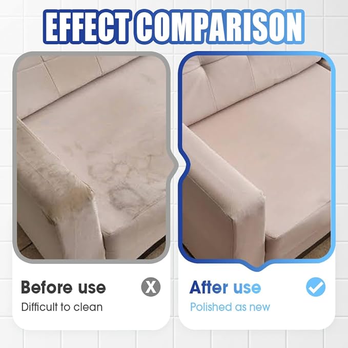 Fabric Sofa Cleaner, Carpet & Upholstery Stain Cleaner Spray Expert Stain and Odor Remover – Pet & Kid Safe Rug Cleaner, Fast-Drying, Formula for Carpets, Rugs & Fabric (2PCS)