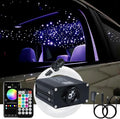 AKEPO 16W Twinkle APP Fiber Optic Starlight Headliner Lights Kit, 650pcs 13.1ft/4m 0.03in Optical Fiber Star Music Activated RGBW Ceiling Light Kit for Car Headliner Star/Home