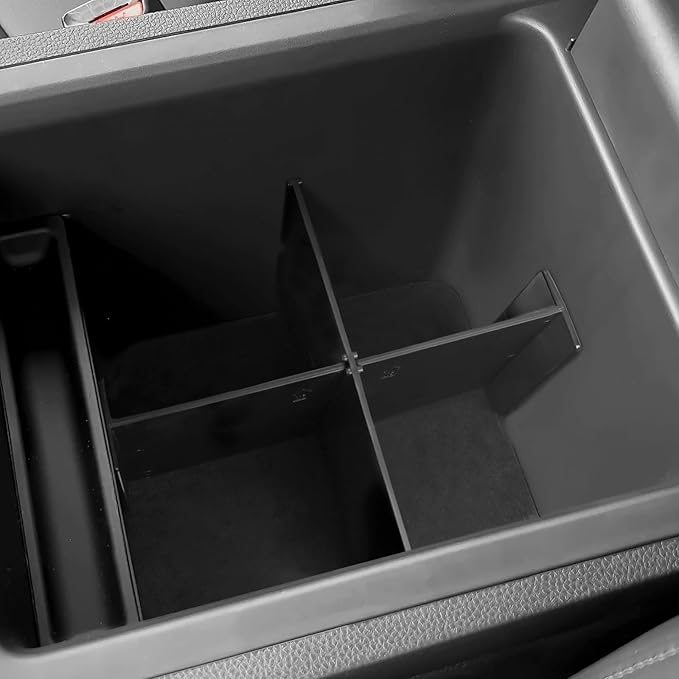 YOJOJOCO 3PCS Center Console Organizer Compatible with Honda 2023-2025 2026 Pilot ＆ 2024-2026 Ridgeline ＆ 2024-2026 Passport Accessories Center Console Dividers Organizer Hidden Storage Boxv