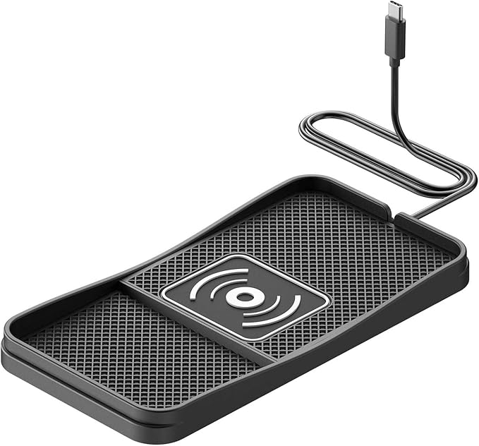 Car Wireless Charger Pad for Infiniti M45 2003-2004 2006-2010, Fast Car Wireless Charging Pad for Car Center Console, Non Slip Charging Mat,1M-Type C