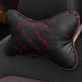 Lumbar Support Pillow for Car Seat, Mesh Office Chair Back Support Cushion, Ergonomic Back Pillows for Carseat,Office Chair,Desk,Wheelchair(Black-Red)