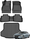 ANBINGO®-Floor Mats& Cargo Liner for Nissan Sentra 2020-2026 S/SV/SR Sedan,All Weather Sentra Car Liner Protection TPE Custom Sentra Accessories Black
