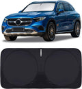 for GLC300 Windshield Sun Shade Foldable Sunshade for Mercedes Benz 2017-2022 GLC SUV Windshield Cover Car Front Window Sun Visor Shield 2024 for Benz GLE350 GLK GLA GLB GL ML350 EQC Car Accessories