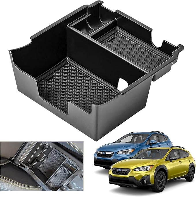 2023 Crosstrek Center Console Organizer Tray for 2018-2023 Subaru Crosstrek 2017-2023 Impreza Center Armrest Storage Box for Crosstrek 2022 2023 Accessories Imprez Storage Box
