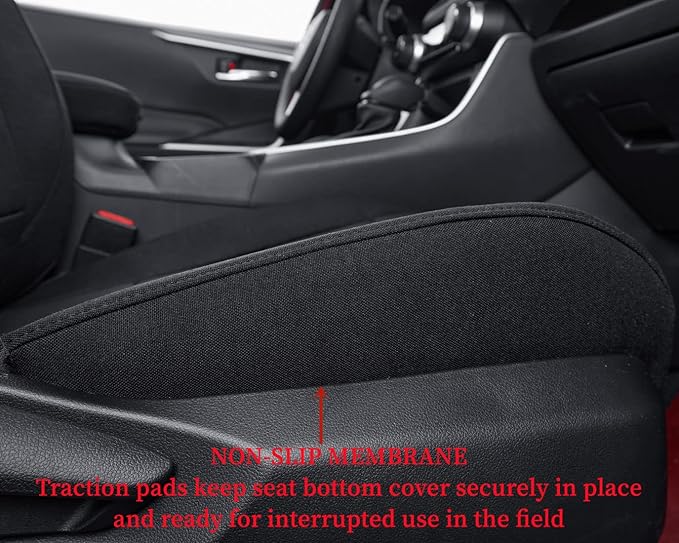coverdream Custom Seat Covers Compatible with Select Toyota RAV4 Hybrid 2016 2017 2018 Models (Black,Full Set)