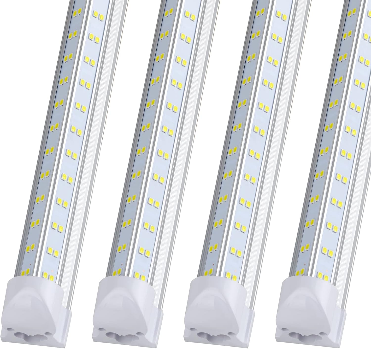 (Pack of 20), 8FT LED Shop Light Fixture - 150W 19000LM, 6000K Cold White, T8 Integrated V Shape 8' Tube Lights, High Output Bulbs for Garage Warehouse Workshop,8Feet 8Foot Led Fluorescent Bulbs