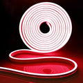 iNextStation 12V Red LED Strip Lights 16.4FT, Flexible Silicone Neon Rope Light, Waterproof, Cuttable, Dimmable & Linkable, for Cabinet, Ceiling, Wall, Bedroom, Kitchen, Garage (No Adapter)