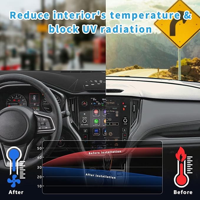 auovo Dashboard Cover Mat Compatible with Subaru Outback Accessories 2020-2024 Anti-Slip Dash Cover Dash Carpet Cover Sunshield Protector