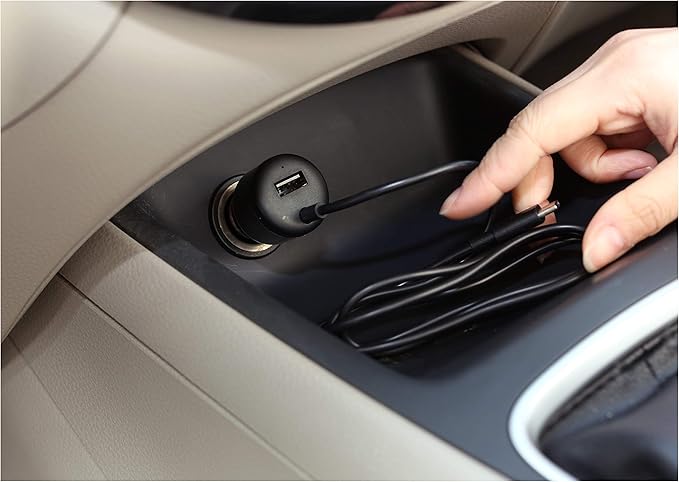 Amazon Basics 30W Fast Car Charger, 1 USB-C (18W) Cable with PD, 1 USB-A (12W) Port, Apple MFi Certified, for Phones (iPhone 16/15/14/13/12/11/X, Samsung, and more), Black