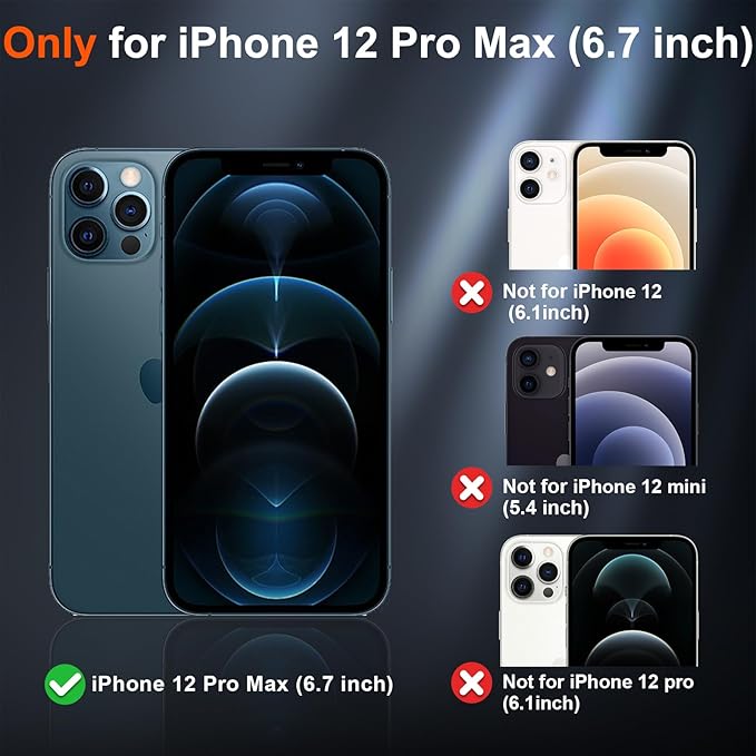 SUPFINE Magnetic for iPhone 12 Pro Max Case (Compatible with MagSafe) (Military Grade Drop Protection) Slim Translucent Matte Shockproof with Anti-Fingerprint Phone Case,Antique White