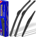 3 wipers Replacement for 2019-2023 Honda passport, Windshield Wiper Blades Original Equipment Replacement - 26"/24"/16" (Set of 3) U/J HOOK