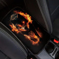 Wolf Print Armrest Cushion Cover for Car Dirt-Resistant & Scratch Proof Auto Armrest Seat Box Cover Protector Universal Fit Auto Interior Decor