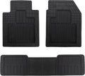 Armor All 5-Piece Weather Defender Floor Mats, Trim-to-Fit for Cars, Trucks, SUVs — Black