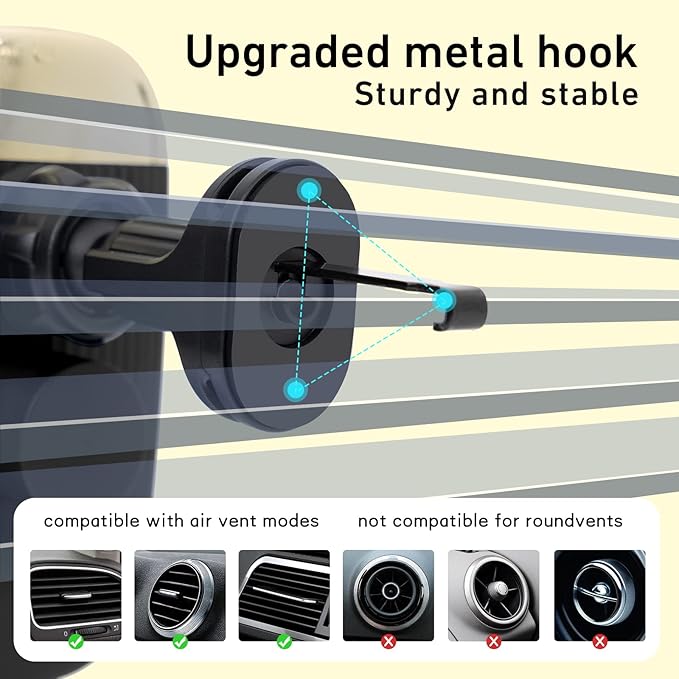Wireless Car Charger Mount,15W Qi Fast Charger, Wireless Car Charger Smart Sensor Air Vent, Automatic Clamping Phone Holder for iPhone 13/12/11//XS/XR/8, Samsung S22/S21/S20/Note 20, etc (Black)