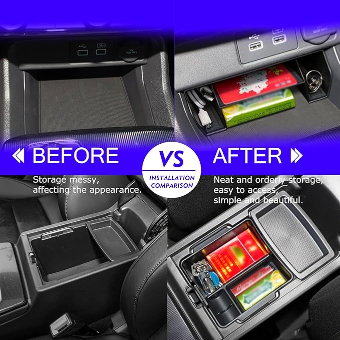 2025 2024 2023 Civic Center Console Organizer Tray for 2023 2022 Honda Civic 11th Gen Sedan Hatchback Touring EX Sport Civic 2022 Accessories 2023 Central Console Organizer Insert Tray(2pcs)-S