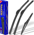 3 wipers Replacement for 2019-2022 2023 Toyota rav4/2006-2015 Mazda 5, Windshield Wiper Blades Original Equipment Replacement - 26"/16"/12" (Set of 3) U/J HOOK