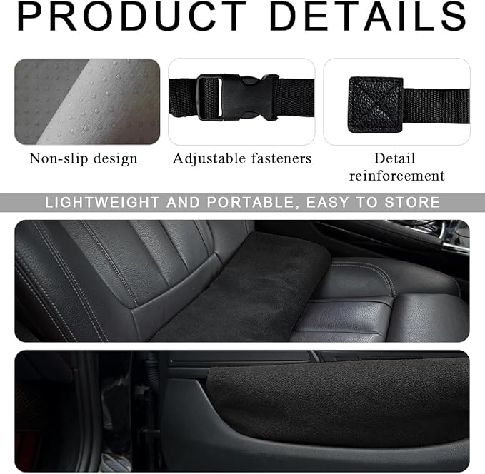 Car Towel Seat Cover, Waterproof Sweating Non-Slip Premium Soft Towel Carseat Protector, Universal Machine Washable Car Truck SUV Front Seat Cover for Gym Workout Beach Hiking (Black, Rear)