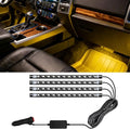 LED Lights for Car,Ambient Lights for Car,Car Footwell Lights,Car Ambient Light,16 Million Colors Music Sync,DIY Mode Multicolor LED Interior Lights for Cars,Trucks,SUVs,12V Power