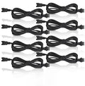 Rock Light Extension Wire 4 Pin 8 Pcs 4 Pin 60 inch, Pure Copper Insulated Cable LED Cable Cord Set for Motorcycle ATV Golf Car Trucks Neon Strip