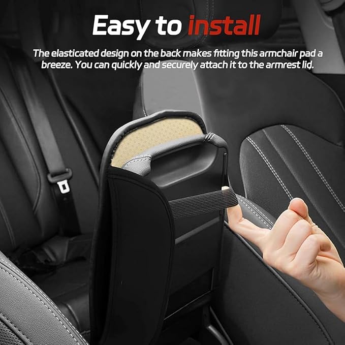 Car Center Console Cover for Lincoln Nautilus 2019-2022, PU Leather Auto Center Console Pad Car Armrest Cushion Car Interior Accessories,Black