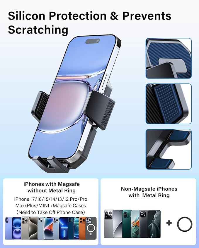 PZK Car Phone Mount for Chevrolet Equinox 2018 2019-2021 2022 2023 Accessories Chevy Car Phone Holder Auto Lock for Air Vent Hands Free 360° Rotation Cell Phone Automobile Cradles