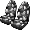 Car Seat Covers Accessories 2 Pieces Car Front Seat Covers, Universal Fit Auto Interior Bucket Seat Covers(Ghost 68)