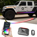 XKmax Atomix Body Panel LED Light Strip for Jeep | RGB Color Chasing & App | XKGLOW (Hood + Running Board Kit)