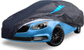 Car Cover Waterproof All Weather, 6 Layers Car Covers for Automobiles, Full Exterior Cover with Zipper, Outdoor Car Cover Sun UV Rain Snow Wind Protection for Sedan (173-183 inch)