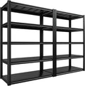 REIBII Garage Shelving 48.2" W Storage Shelves 3000LBS Heavy Duty Shelving Adjustable Metal Shelf Industrial Pantry Shelves for Basement Garage Warehouse 72.2" H x 24.2" D x 48.2" W, 2 Pack