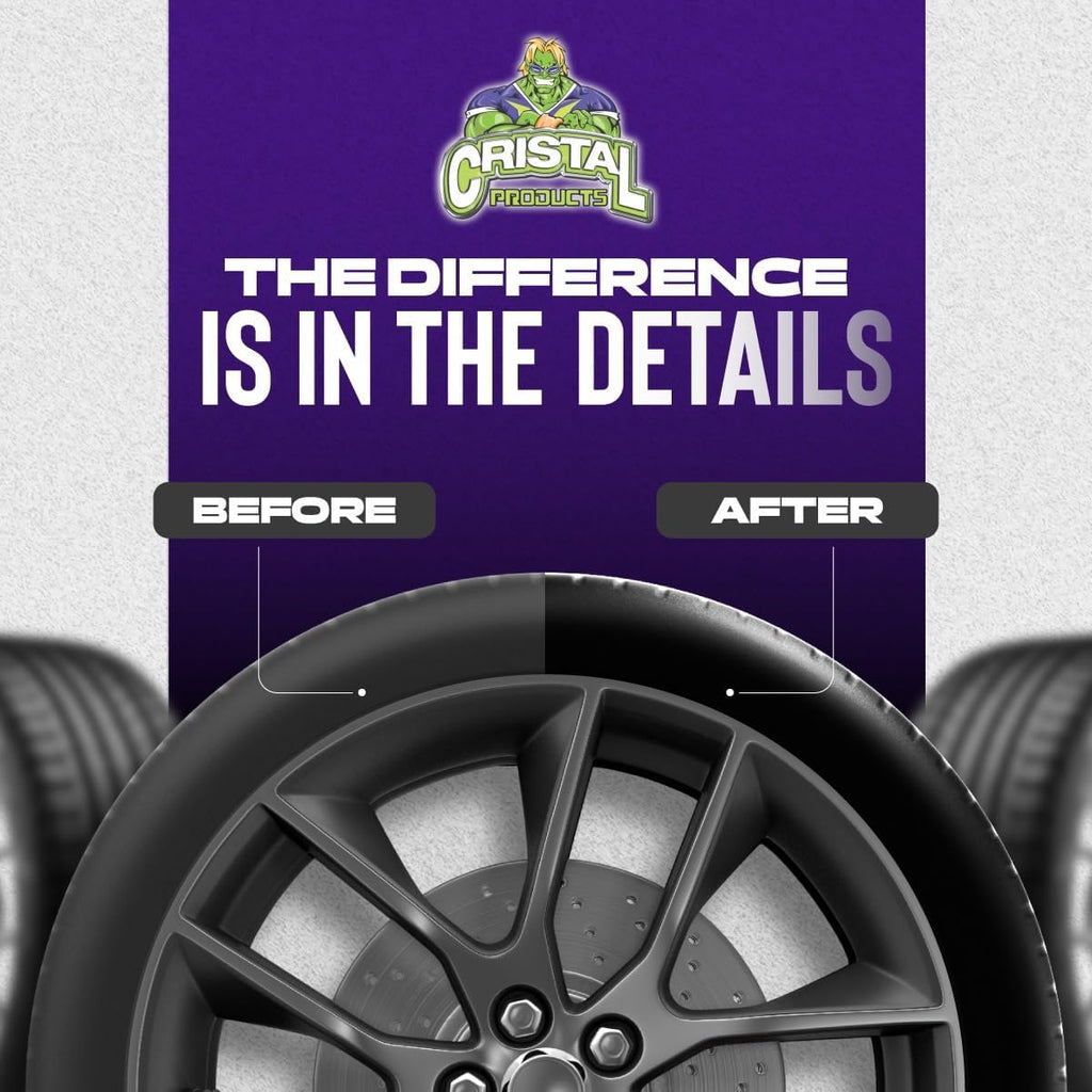 Untouchable Tire Shine Spray – Long-Lasting Wet Tire Finish for Deep Gloss & Protection – Waterproof Tire Shine, Easy Application, Premium Tire Cleaner Shine