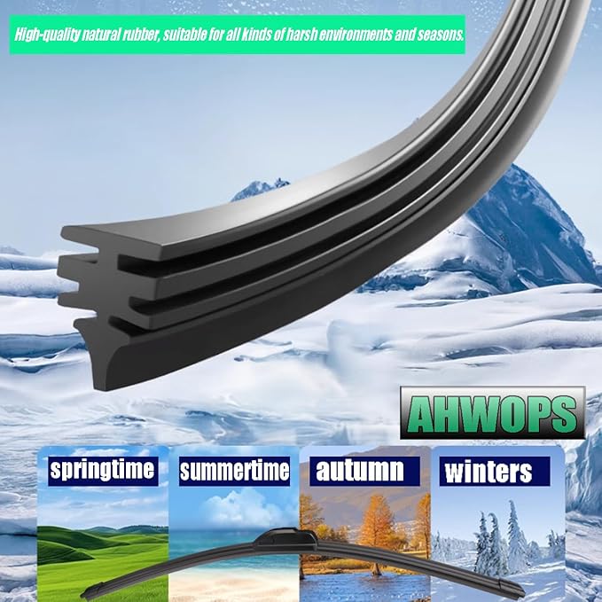 3 Wiper Front and Rear Wiper Blades for 2019-2023 Toyota Rav4, 2006-2015 Mazda 5, OE Original Style (26″/16″ Front/12″ Rear) For My Car