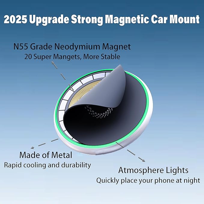 Wireless Charger Car Phone Holder for 2023 2024 2025 Land Rover Range Rover/Sport Accessories Apply to 13.1 Inch Screen Fixed Clip, 360° Rotation Cell Phone Mount with Magsafe