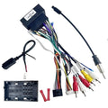 16Pin ISO Aftermarket Radio Harness Adapter Compatible with Chrysler 2015-2018 Dodge 2014-2019 Jeep 2018-2019, 16Pin Android Car Stereo Wiring Harness with SWC Reverse for Ram Cherokee