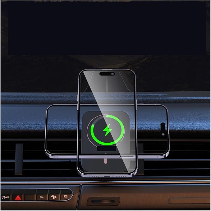 Phone Holder 30W Car Holder Wireless Charger Car Mount Magnetic Car Chargers Wireless Practical(Color:Black NO Cable)