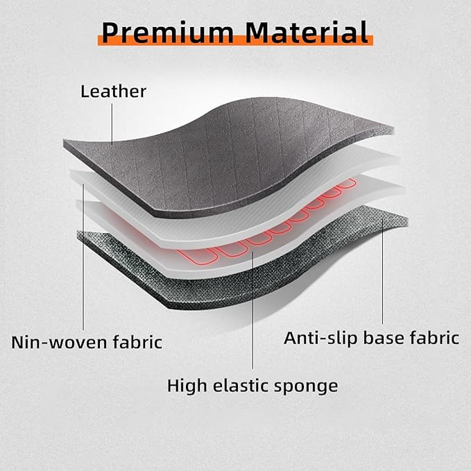 AOMSAZTO Front Car Seat Covers for Jeep Gladiator JT 2020 2021 2022 2023 2024 2025 2026 Custom Fit Car Seat Cover - Front Row Only Faux Leather (Black)