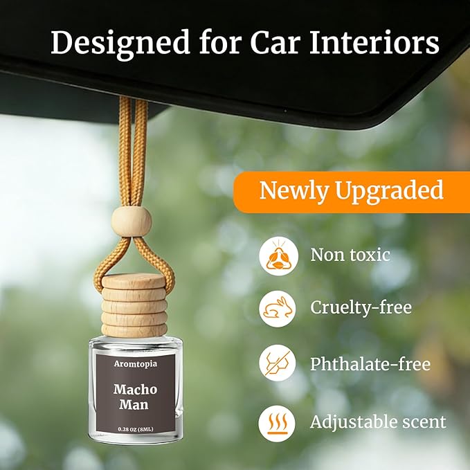 Car Air Fresheners, Hanging Car Fragrance Diffuser, Aromtopia Elegant Hotel-Inspired Scent, Car Odor Eliminator, Long-Lasting, Car Accessories Gift for Women & Men Gift (Hotel Ritz-Carlton), Pack of 2