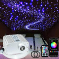 FIREWORK Starlight Headliner Kit, Fiber Optic Lights 10W RGBW Twinkle+Music Sync Effect+APP+Remote, 260pcs 6.5ft/2m 0.03in/0.75mm Fiber Cable for Star Lights for Car/EV & Home Theater Ceiling