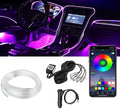 Miytsya 1 PC Car LED Strip Lights, 16 Million Colors 5 in 1 with 236 inches Fiber Optic, Multicolor RGB Car Interior Lights Automobile Ambient Neon Lighting Kit (Multicolored)