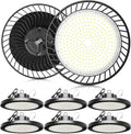 Super Bright 350W UFO LED High Bay Lights 8 Pack | 52500 Lumens 5000K Aluminum High Bay LED Shop Lights for Garage Warehouse Factory Workshop | Highbay Garage Shop Lighting